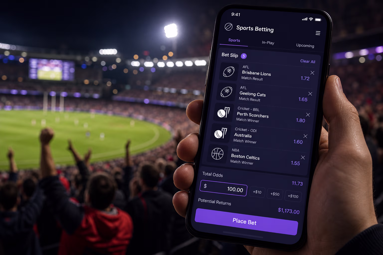 Betfair Live Betting in Action